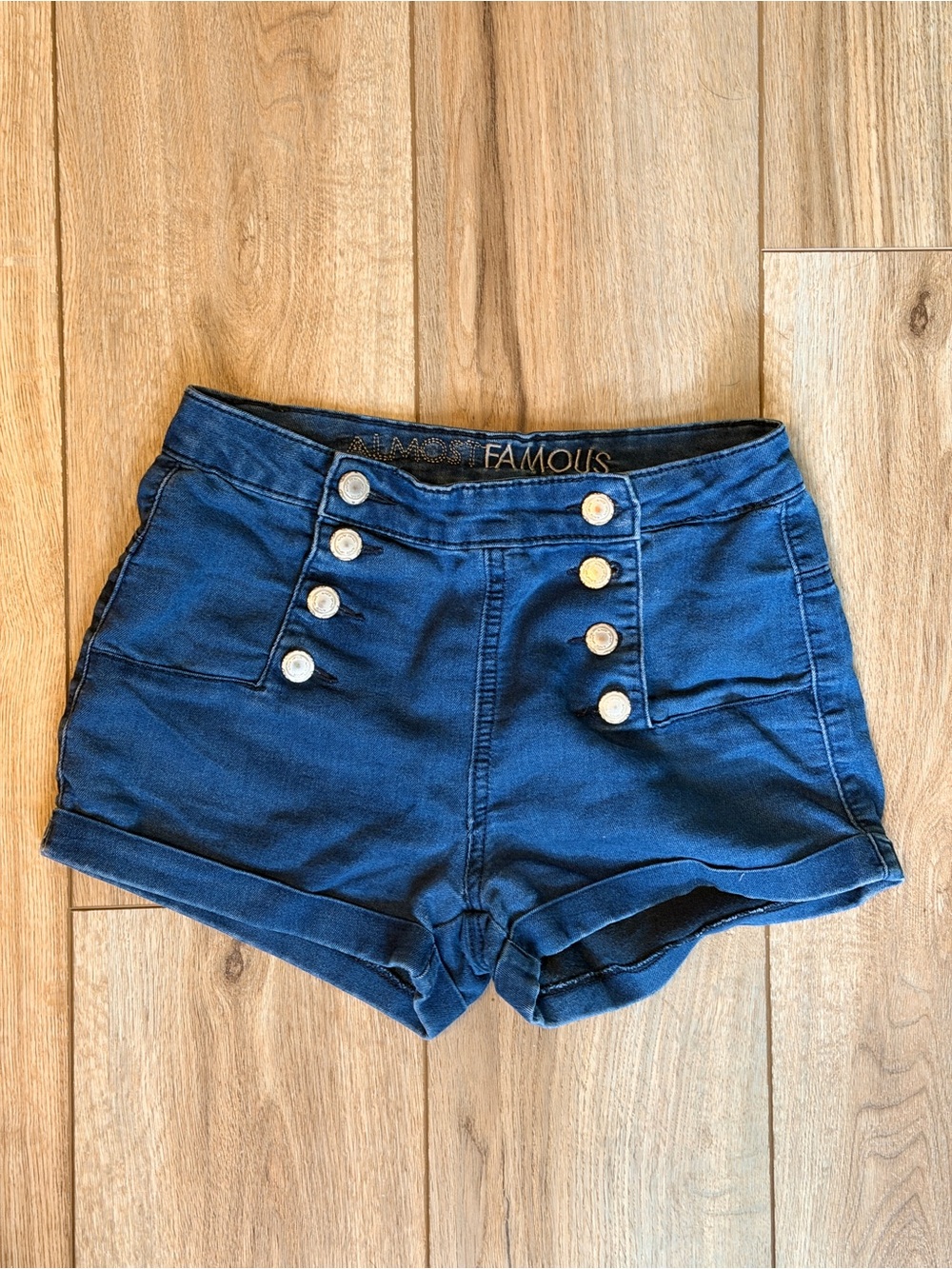 Almost Famous Navy High-Waist Sailor Shorts